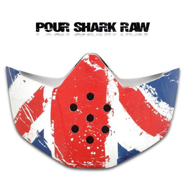 Mentonnière Mask Casque Shark Raw déco UK