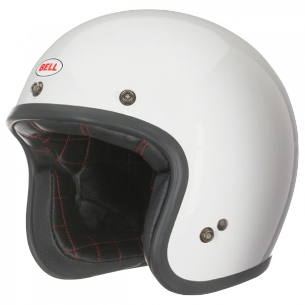 Casque Jet Bell Custom 500 Blanc Casque Jet Bell Custom 500 Blanc