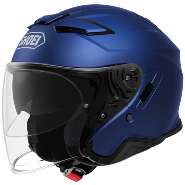 Casque Jet Shoei J-Cruise 2 Bleu Mat Casque Jet Shoei J-Cruise 2 Bleu Mat