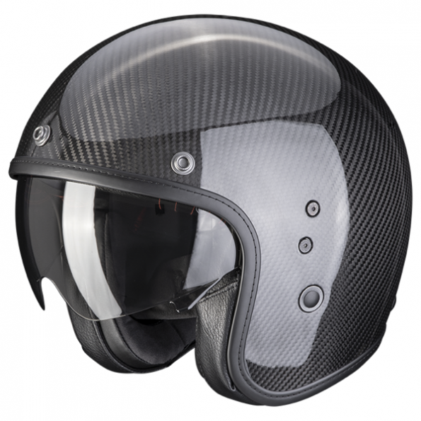 Casque Jet Scorpion Belfast Evo Carbon Noir Casque Jet Scorpion Belfast Evo Carbon Noir