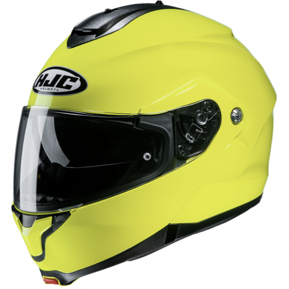 Casque Modulable HJC C91 Fluo Jaune Casque Modulable HJC C91 Fluo Jaune