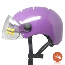 Casque vélo urbain TORCH avec LED intégrées avant et arrière - jaune