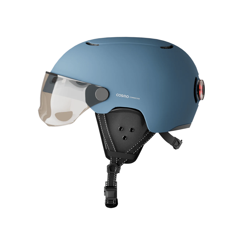 Casque Vélo Cosmo Fusion Premium Bleu Mat - Casque vélo LED