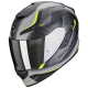 Casque Intégral Scorpion Exo 1400 Evo Attune Gris Mat Jaune