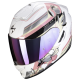 Casque Intégral Scorpion Exo 1400 Evo Gaia Blanc Rose