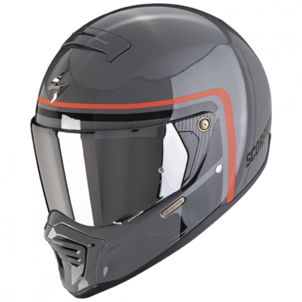 Casque Intégral Scorpion HX1 Nostalgia Ciment Red Casque Intégral Scorpion HX1 Nostalgia Ciment Red