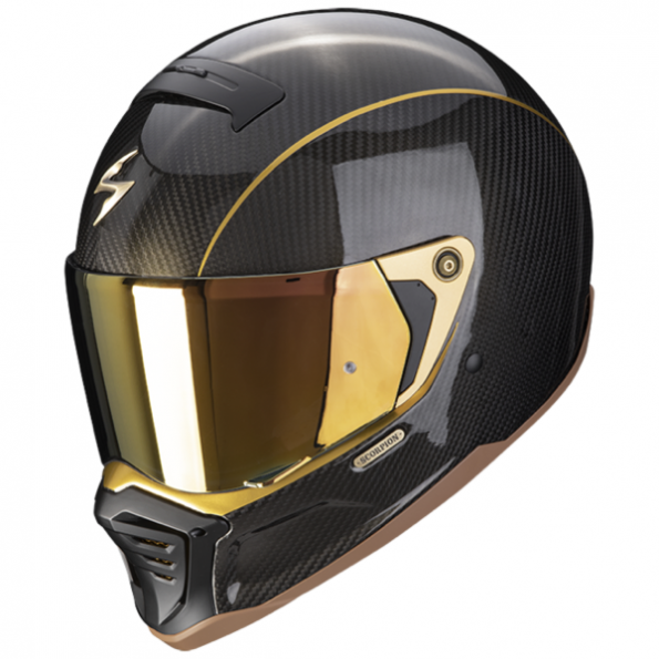 Casque Intégral Scorpion HX1 SE Carbon Or Casque Intégral Scorpion HX1 SE Carbon Or
