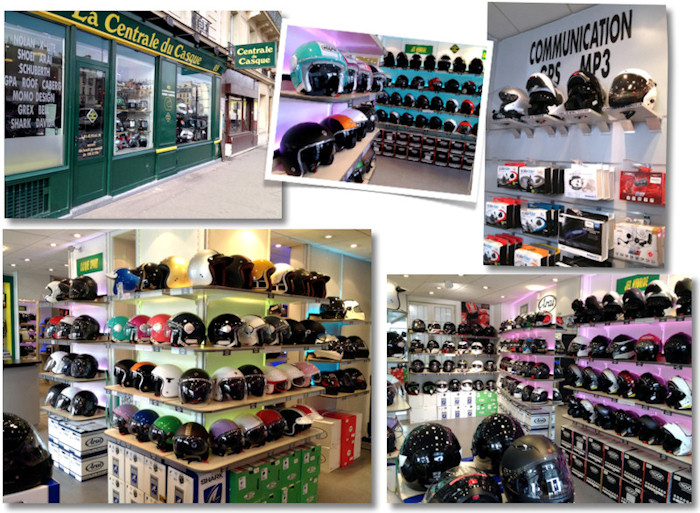 La boutique parisienne Centrale du Casque